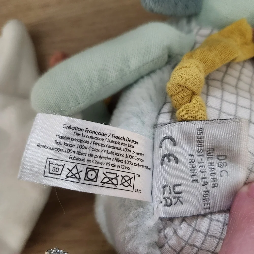 Doudou‎ et Campagnie Paris Calinosaure Dino Teal Doll Plush 10